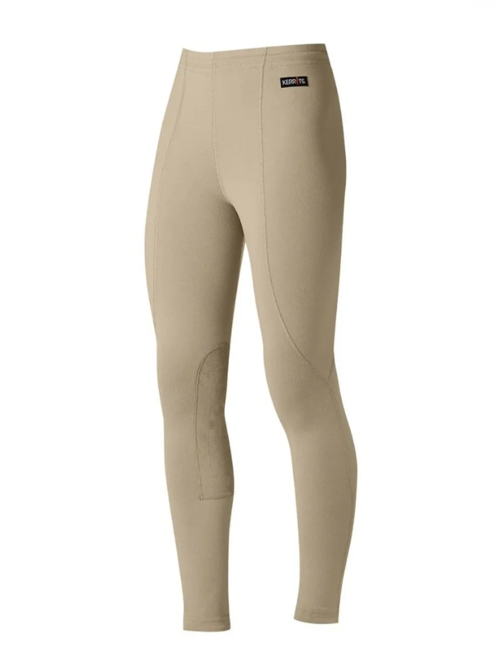 KERRITS Kid Performance Knee Patch Riding Tight Tan EUC KP Size Youth L YL $64
